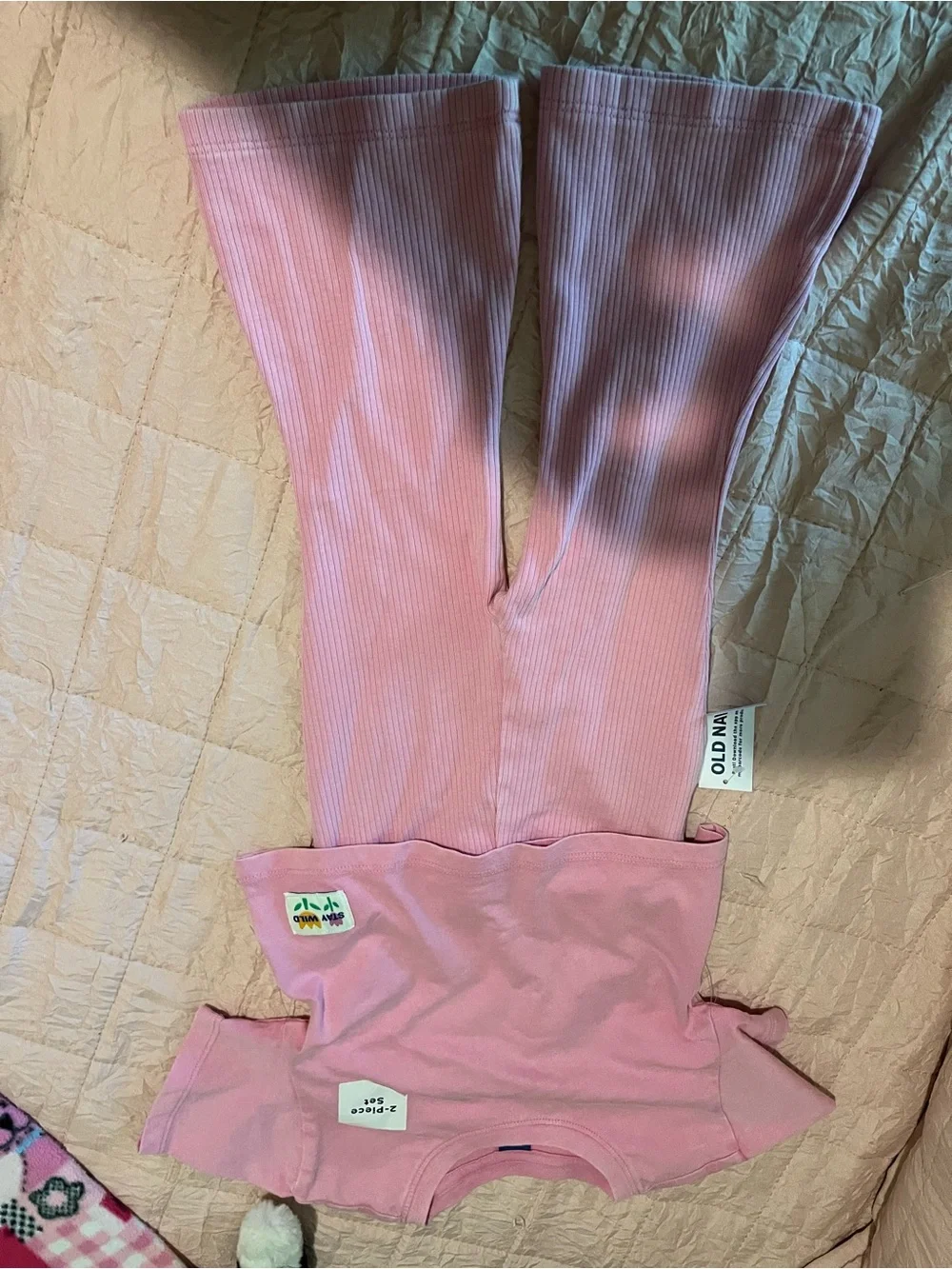 Old Navy Pink Ribbed Two-Piece Set